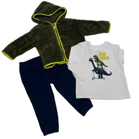MEMBER'S Mark Boy's 3-Piece Long Sleeve Shirt, Hooded Jacket & Pant Set 3T (NWT) - Picture 3 of 4